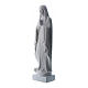 Vierge Marie aux mains jointes poudre de marbre blanc 40-51 cm s3