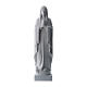 Our Lady praying, reconstituted carrara marble made statue 40-51 cm s1