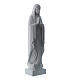 Our Lady praying, reconstituted carrara marble made statue 40-51 cm s2