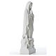Virgen con luna y niño en mármol blanco 35-45 cm s8