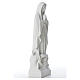 Virgen con luna y niño en mármol blanco 35-45 cm s4