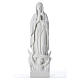 Statue Vierge à l'enfant et lune marbre blanc 35-45 cm s5