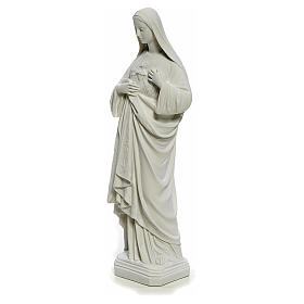 Sagrado Corazón de María 40cm polvo de marmol