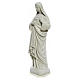Statue Sacré Coeur de Marie 40 cm marbre blanc s6