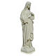 Statue Sacré Coeur de Marie 40 cm marbre blanc s8