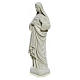 Statue Sacré Coeur de Marie 40 cm marbre blanc s2