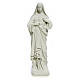 Imagem Sagrado Coração de Maria 40 cm mármore branco s5