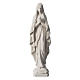 Our Lady of Lourdes statue in reconstituted Carrara marble, 50cm s1
