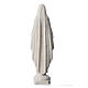 Virgen de Lourdes 50cm polvo de mármol sintético s4