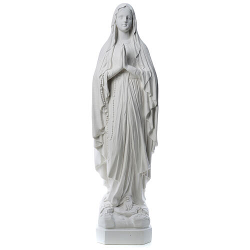 Statue Notre Dame de Lourdes poudre de marbre 31-130 cm 1