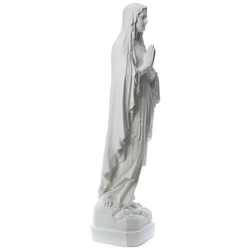 Statue Notre Dame de Lourdes poudre de marbre 31-130 cm 5