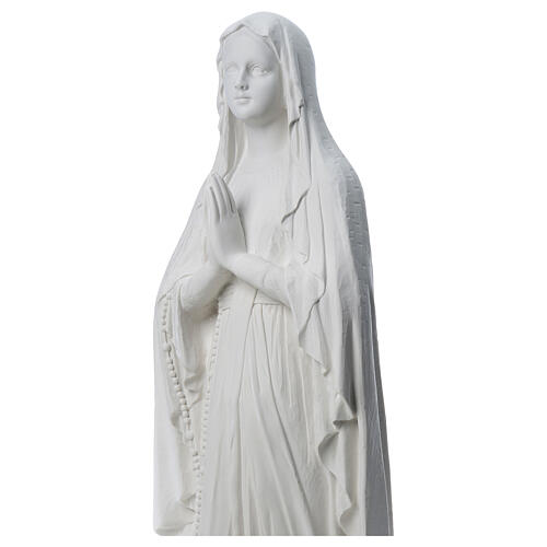 Our Lady of Lourdes statue made of reconstituted Carrara marble 31-130 cm 2