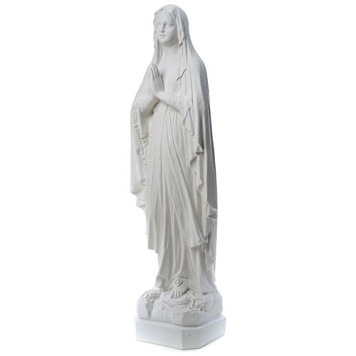 Our Lady of Lourdes statue made of reconstituted Carrara marble 31-130 cm 3