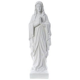 Our Lady of Lourdes 100 cm statue in reconstituted Carrara