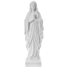 Statue Notre Dame de Lourdes poudre de marbre 100 cm