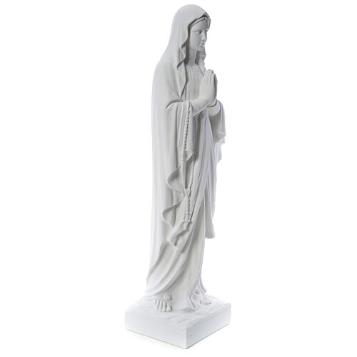 Statue Notre Dame de Lourdes poudre de marbre 100 cm 4