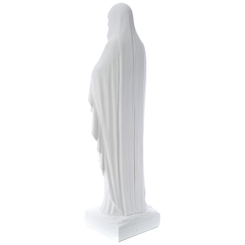 Madonna di Lourdes 100 cm marmo bianco 5