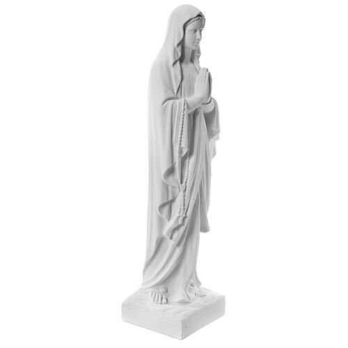 Madonna z Lourdes marmur biały 100 cm 5