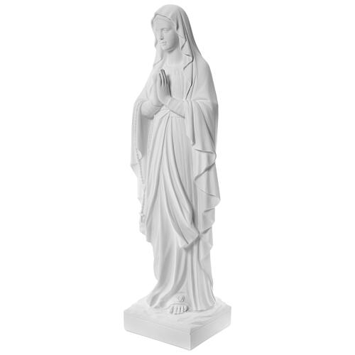 Madonna z Lourdes marmur biały 100 cm 6