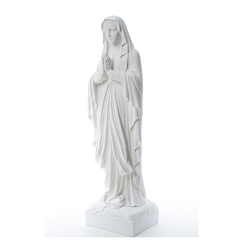 Our Lady of Lourdes, reconstituted Carrara marble statue 60-85 cm 2