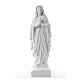 Virgen de Lourdes polvo de mármol blanco 60-85 cm s5