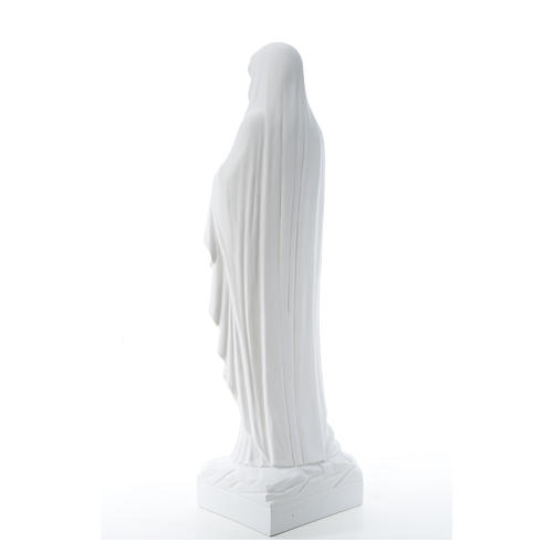 Statue Notre Dame de Lourdes marbre blanc 60-85 cm 7