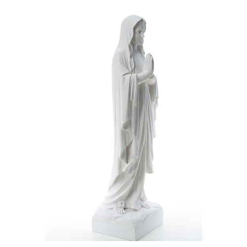 Statue Notre Dame de Lourdes marbre blanc 60-85 cm 8