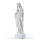 Statue Notre Dame de Lourdes marbre blanc 60-85 cm s2