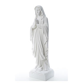 Our Lady of Lourdes, reconstituted Carrara marble statue 60-85 cm