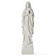 Our Lady of Lourdes 70 cm statue in reconstituted Carrara marble s1