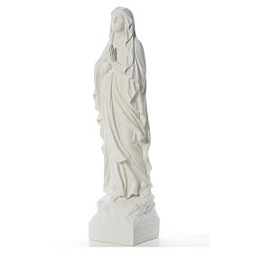 Virgen de Lourdes 70cm polvo de mármol blanco