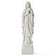 Notre Dame de Lourdes marbre blanc 70 cm s5