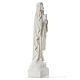 Notre Dame de Lourdes marbre blanc 70 cm s8