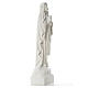 Notre Dame de Lourdes marbre blanc 70 cm s4
