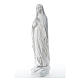 Virgen de Lourdes 50cm polvo de mármol blanco s6