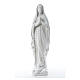 Virgen de Lourdes 50cm polvo de mármol blanco s1