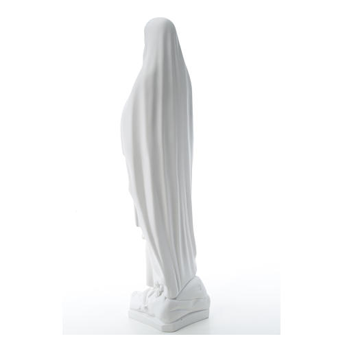 Notre Dame de Lourdes marbre blanc 80 cm 7