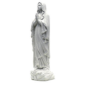 Our Lady of Lourdes statue in reconstituted Carrara marble, 50cm