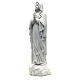 Statua Madonna Lourdes 50 cm polvere di marmo bianco s2