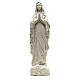 Our Lady of Lourdes statue in composite Carrara marble, 19.5 inc s5