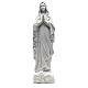 Our Lady of Lourdes statue in composite Carrara marble, 19.5 inc s1