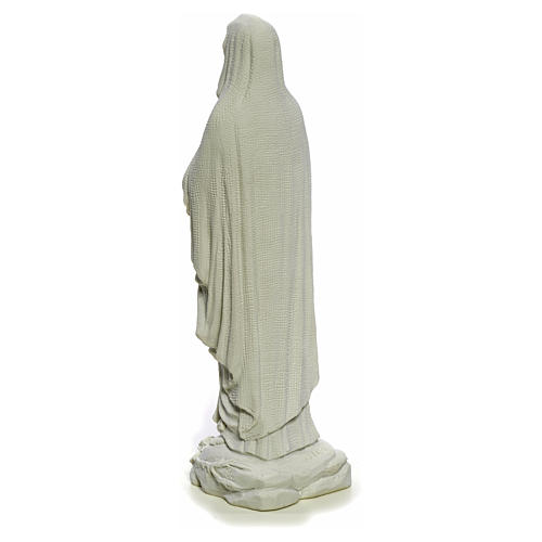 Madonna di Lourdes 40 cm, statua marmo bianco 7