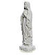Madonna di Lourdes 40 cm, statua marmo bianco s2