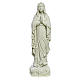 Nossa Senhora Lourdes 40 cm imagem mármore branco s5