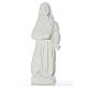 Saint Bernadette statue in reconstituted carrara marble, 63 cm s5