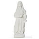 Saint Bernadette statue in reconstituted carrara marble, 63 cm s1