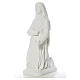 Saint Bernadette statue in reconstituted carrara marble, 63 cm s2
