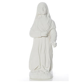 Estatua de Santa Bernadette 63 cm mármol blanco