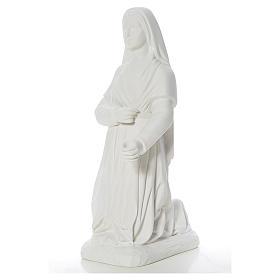Estatua de Santa Bernadette 63 cm mármol blanco