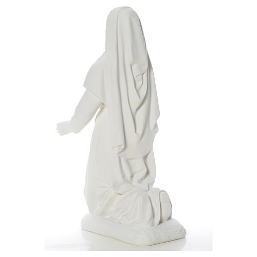 Estatua de Santa Bernadette 63 cm mármol blanco 7
